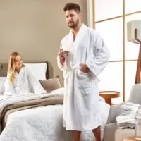 Roupão Aveludado Pérola Unissex 1
